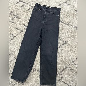 Levi’s RIBCAGE STRAIGHT ANKLE WOMEN'S JEANS in black